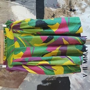 VINTAGE Croquet Club Multicolor Pocketed Shorts Women 22/36